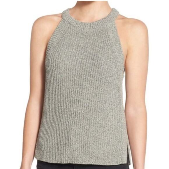 Madewell Tops - Madewell Knit Valley Gray Sleeveless Sweater Top Sz M